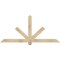 Ekena Millwork Kennewick Rough Sawn Timber Gable Bracket, Douglas Fir, 72"W x 33"H x 4"D x 4"F, 11/12 Pitch GBW072X33X0404KEN00RDF - alternate 1